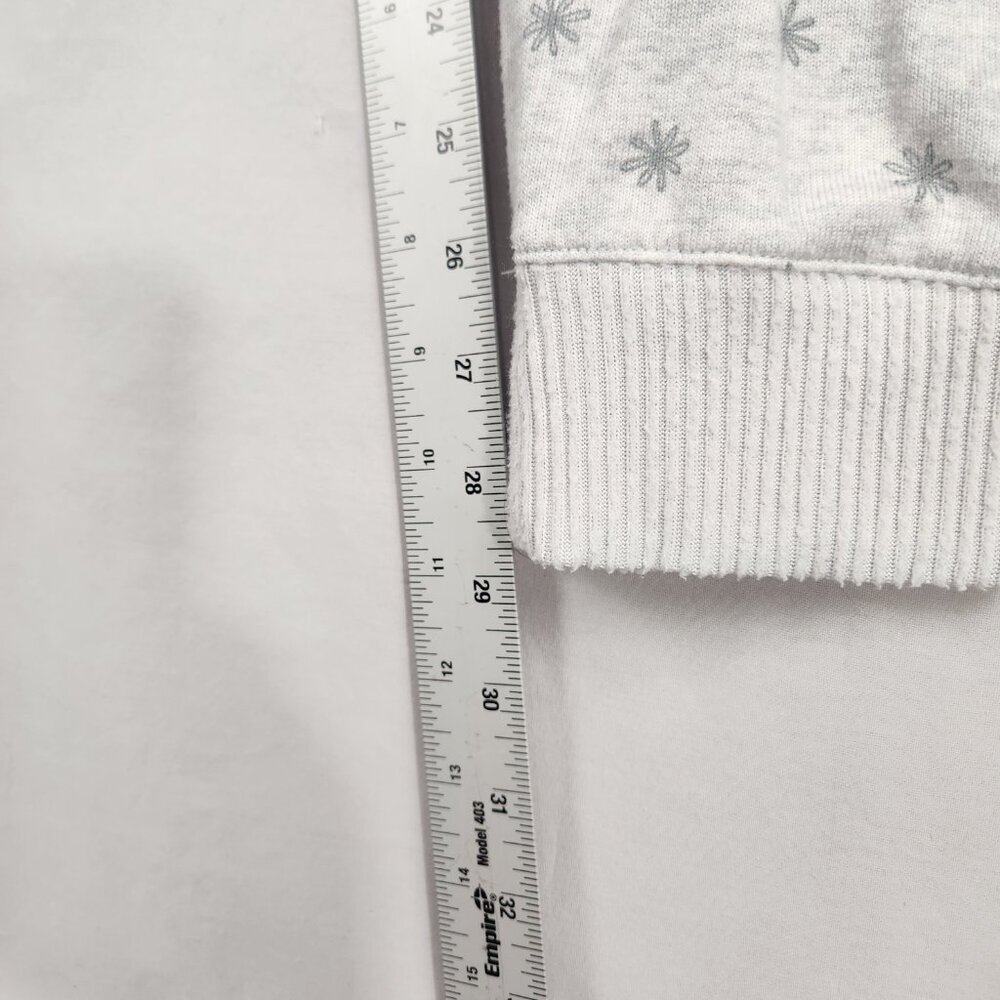 Lauren Conrad Dachshund Pajama Set Womens L Gray Snowflake Poly Knit Stretch - Picture 13 of 14